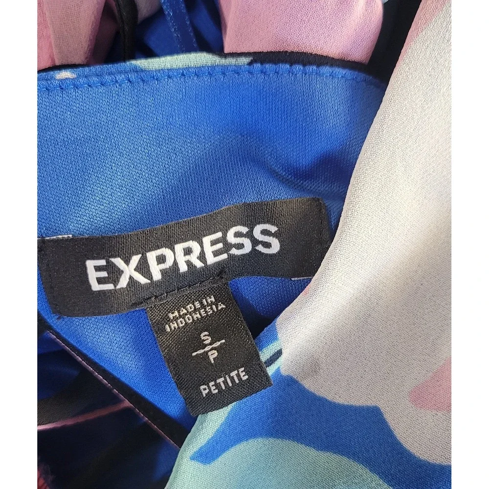 Express Floral Strappy Open Back Maxi Dress - Picture 3 of 7